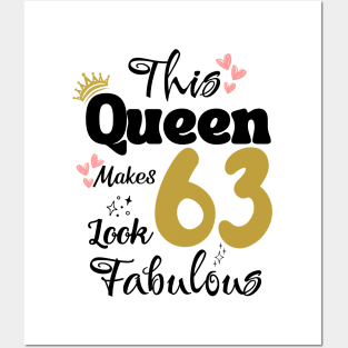 This Queen Makes 63 Look Fabulous 63Th Birthday Posters and Art